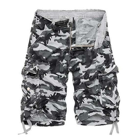 GaThRRgYP Mens Shorts with Pockets,Men's Shorts Multi Pocket Cargo Pants Loose Casual Pants Straight Leg Pants