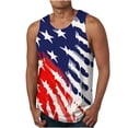 thumbnail image 1 of GaThRRgYP Mens Tops Short Sleeve,2024 clearance,Men's Print Tank Top Casual Sports Sleeveless Round Neck T-shirt Tank Top Multicolor M, 1 of 4
