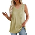 thumbnail image 1 of GaThRRgYP Off the Shoulder Tops for Women,Plus Size Blouse for Women,Fashion Women's Spring/Summer V-neck Sleeveless Tank Top, 1 of 7