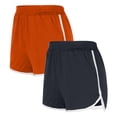 thumbnail image 1 of GaThRRgYP Pajama Shorts for Women,Shorts for Women Trendy Summer Summer Fall,2PCS Solid Color Shorts for Women Loose Comfy Elastic Waist Yoga Athletic Pants Trendy Beach Shorts with Pockets Orange XL, 1 of 1