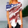 thumbnail image 1 of GaThRRgYP Plus Size Tops for Women,Womens Shirts Plus Size,Women Round Neck Print T-shirt Fashion Comfortable Female Blouses Tops Red L, 1 of 4