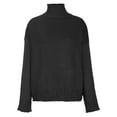thumbnail image 1 of Black*Friday Discounted Items under $5 GaThRRgYP Off the Shoulder Tops for Women,Plus Size Tops for Women Short Sleeve Crewneck Shirts,Fashion Women Solid Long Sleeve Pullove Turtleneck Sweater Tops, 1 of 6