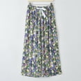 thumbnail image 1 of New trends for her GaThRRgYP Womens Jeans, Women's Printed Pajama Pants Thin Wide-leg Pants with Drawstring Loose and Can Be Worn Outside Nine-point Trousers, 1 of 9