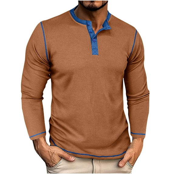 GaThRRgYP Spring Tops for Women,Plus Size Blouse for Women,Men's Shirt Slim Long Sleeve Lapel Casual Bottoming T-shirt Blouse