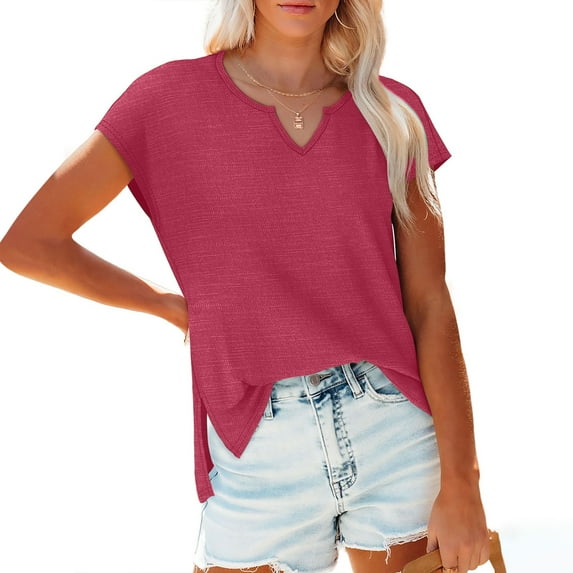GaThRRgYP Spring Tops for Women,Tops for Women Trendy Summer,Summer Women Solid Color V Neck Pocket Sleeveless Tee Tops Tank