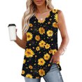 thumbnail image 1 of GaThRRgYP Summer Tank Tops for Women,Women's Sleeveless V-Neck Blouse,Fashion Women's Spring/Summer Solid Color Casual V-neck Sleeveless Top Tank Top Yellow M, 1 of 6