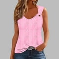 thumbnail image 1 of GaThRRgYP Summer Tank Tops for Women,Women's Solid Color Camisole Sleeveless T-shirt Loose Tank Top Pink XXL, 1 of 4