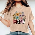 thumbnail image 1 of GaThRRgYP Summer Tops for Women,Women's Tops Short Sleeve T Shirts Blouse,Women Mother's Day Gift Mom Flower Print Short Sleeve Round Neck T-shirt Pattern Top Khaki XXXL, 1 of 7