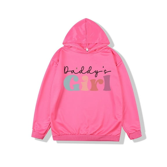 Black*Friday Discounted Items under $5 GaThRRgYP Sweatshirts for Women Plus Size,Girls' Long Sleeved Hooded Top Medium and Large Children's and Comfortable Hoodie Hot Pink 2 Years