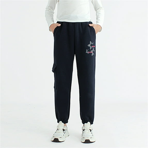 GaThRRgYP Toddler Boys Cargo Jogger Sweatpants,Spring Children Pants Men Work Pants Children Pocket Guard Pants Casual Outwear Pants Navy 8 Years