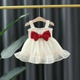 thumbnail image 1 of GaThRRgYP Toddler Girl Print Jersey Tank Dress,Girls' Summer Sleeveless with Bow Lace Dress Beige 1-9 Years, 1 of 4