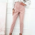 thumbnail image 1 of GaThRRgYP Trousers for Women,Women Casual Solid Pants Comfortable Elastic Pocket Casual Suit Pants, 1 of 9