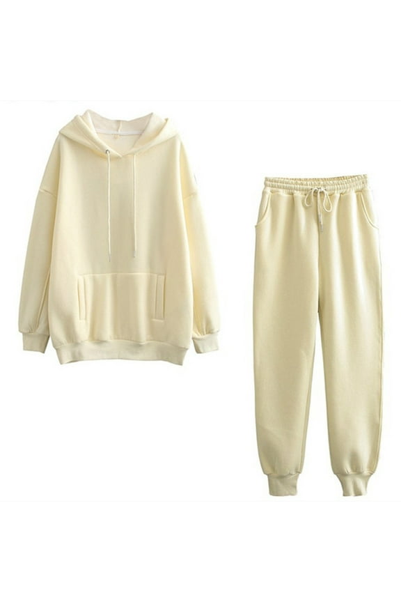 Black*Friday Discounted Items under $5 GaThRRgYP Workout Tops for Women,Tops for Women Trendy Summer,Women Color Sets Hood Wear Lounge Wear Suit Sport Set Tops+Pants