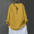 thumbnail image 1 of GaThRRgYP Women's Long Sleeve Tops Clearance $5,Fashion Women's Casual Long Sleeve Round Neck Solid Ladies Loose Sweat Shirt Tops Blouse, 1 of 6