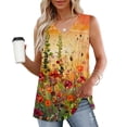 thumbnail image 1 of GaThRRgYP Women's Sleeveless V-Neck Cut-Out Top,Fashion Women's Spring/Summer Solid Color Casual V-neck Sleeveless Top Tank Top Multicolor M, 1 of 7