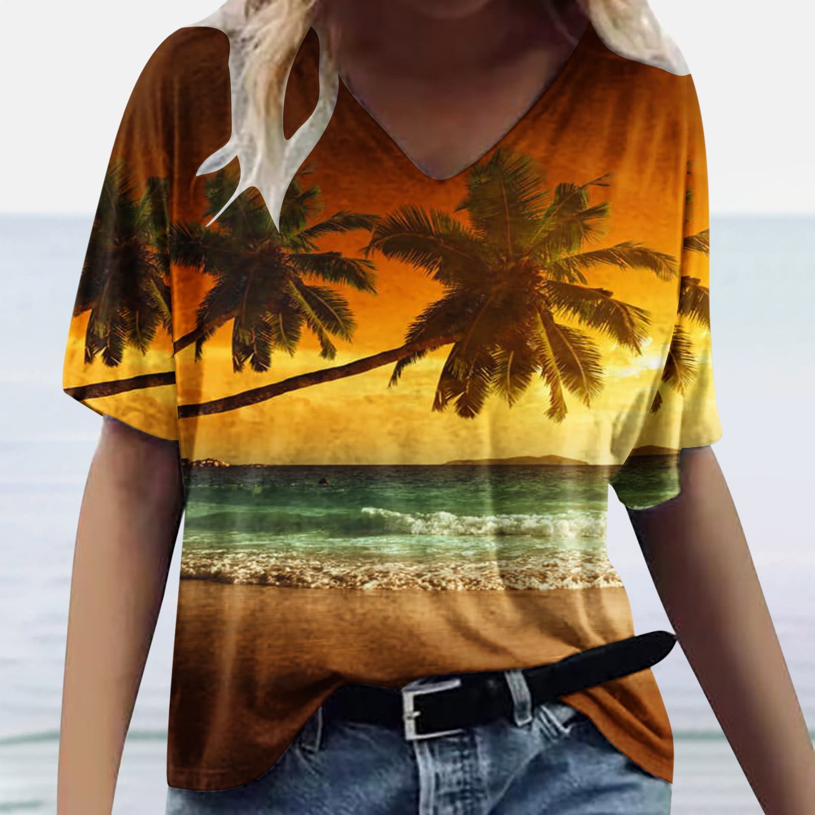 GaThRRgYP Spring Tops for Women 2025,Womens Shirts under $5,Womens ...
