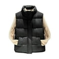 thumbnail image 1 of GaThRRgYP Womens Coats Sleeveless with Hooded,Fashion Women Pocket Coat Long Jacket Winter Sleeveless Down Cotton Waistcoat, 1 of 4