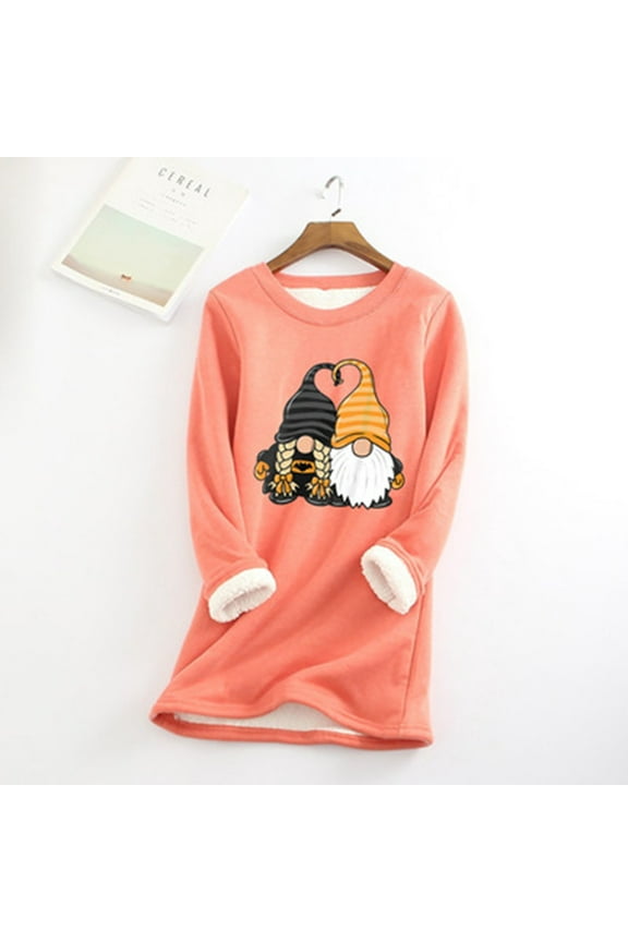 Plus Size Tops for Women,Womens Tops Plus Size,Women Loungewear Nightgowns Long Sleeve Halloween Print Fall Fleece Tops