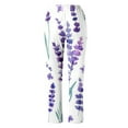 thumbnail image 1 of GaThRRgYP Womens Pants Clearance,Womens Sweatpants,Women's Summer Printed Cotton Pocket Straight Sleeve Casual Elastic Waist Loose Pants, 1 of 1