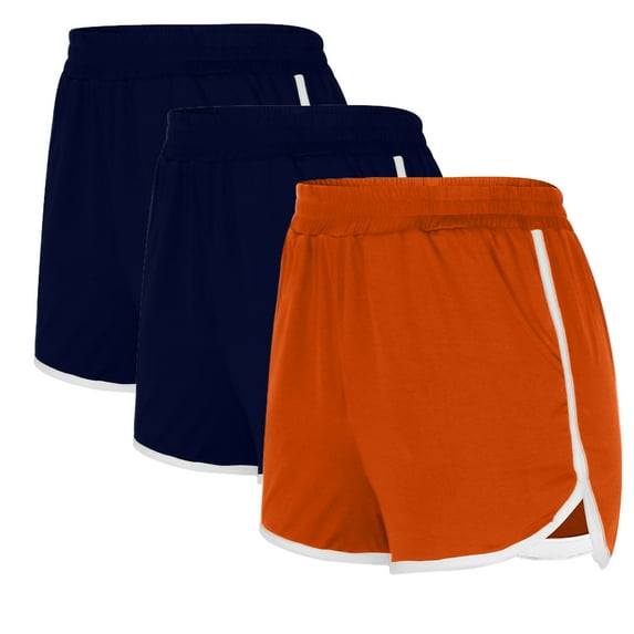 GaThRRgYP Womens Shorts Clearance $5,Athletic Shorts for Women 2025 Clearance,3PCS Solid Shorts for Women Casual Loose Comfy Elastic Waist Yoga Athletic Short Pants Trendy Beach Shorts Multicolor S