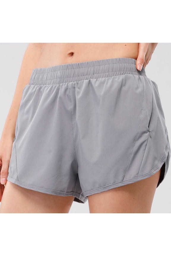 LEBONYARD Women's Running Shorts High Waisted,Women's Shorts for a Fun Outfit,,Women's Summer Solid Pocket Casual Sports Shorts
