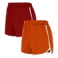 thumbnail image 1 of GaThRRgYP Womens Shorts Dressy Casual,Shorts for Women Plus Size 2025,2PCS Solid Color Shorts for Women Loose Comfy Elastic Waist Yoga Athletic Pants Trendy Beach Shorts with Pockets Red S, 1 of 2