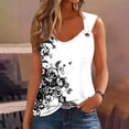 thumbnail image 1 of GaThRRgYP Womens Summer Tops Short Sleeve,Women's Printed Round Neck Casual Printed Sleeveless Suspender Top Multicolor XL, 1 of 4