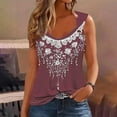 thumbnail image 1 of GaThRRgYP Womens Tops Summer,Summer Tops for Women,Women's Solid Color Camisole Sleeveless T-shirt Loose Tank Top Wine S, 1 of 4