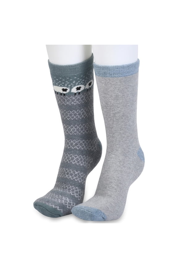 womens super soft fully cushioned thermal boot socks-2 pr pack