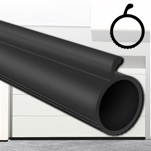 Gaahing 0.19" P-Bulb Garage Door Bottom Seal Strip - Replacement Impact Buffer Weatherstripping, Fits Single Track Overhead Door