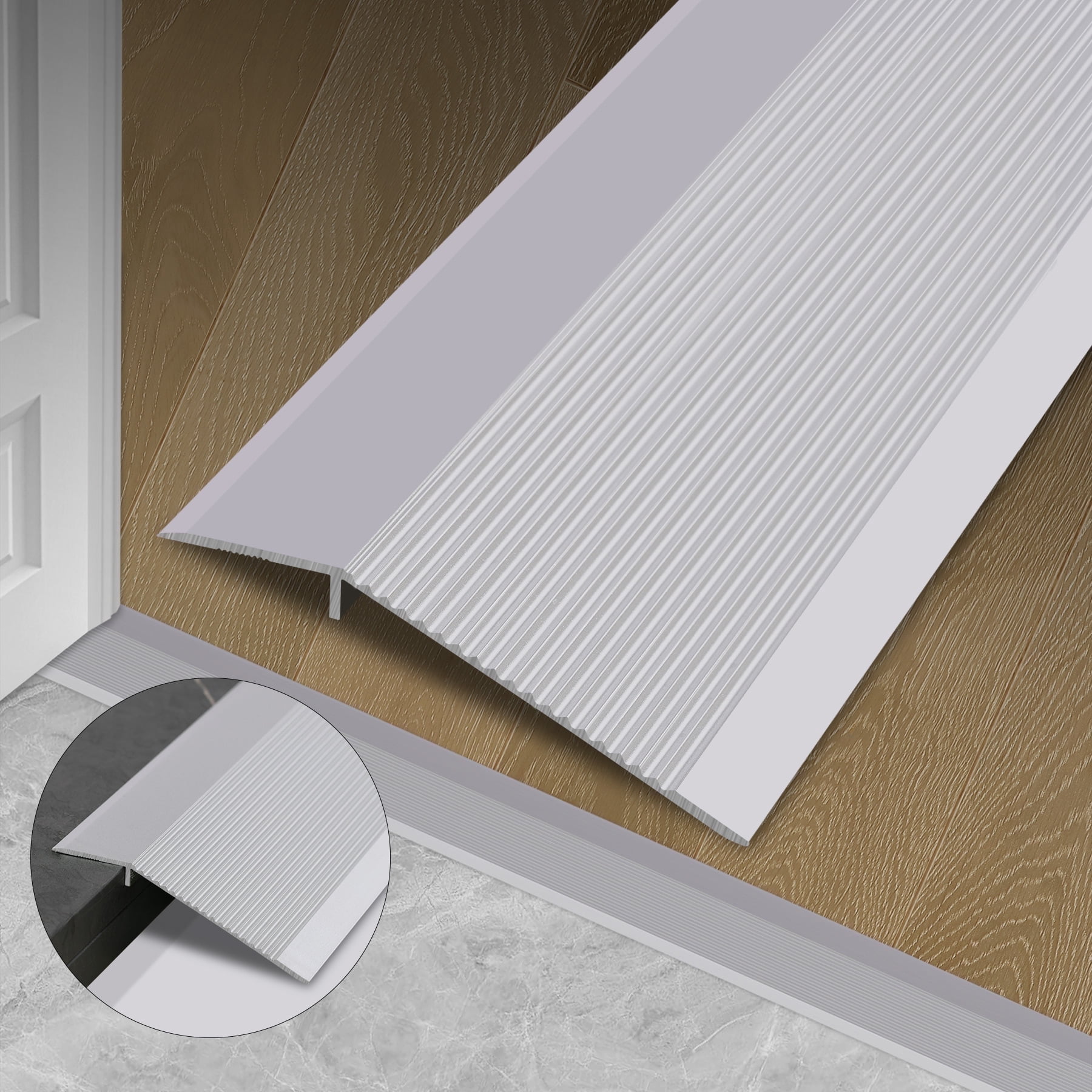 Gaahing Aluminum Floor Transition Threshold Strip, Bridge The Height ...