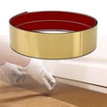 thumbnail image 1 of Gaahing Glossy Gold Metal Kick Plate, Self-Adhesive Kickplate, Baseboard Molding Trim, Anti-Scratch Base Cover for Wall, Door, Kitchen Cupboard Protection,9.8FT x 3.9IN, 1 of 7
