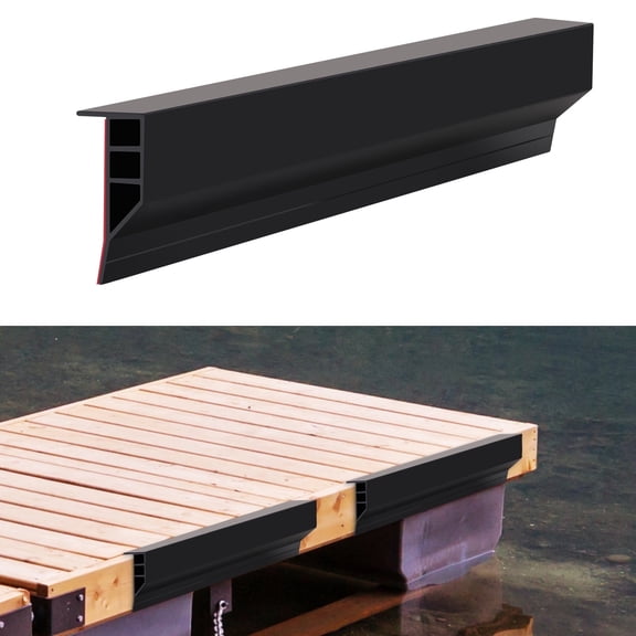 Gaahing Heavy-Duty Boat Dock Side Bumper, Full Face Dock Edging Guard for Piling and Pier Protection, Includes Mounting Screws and Adhesive