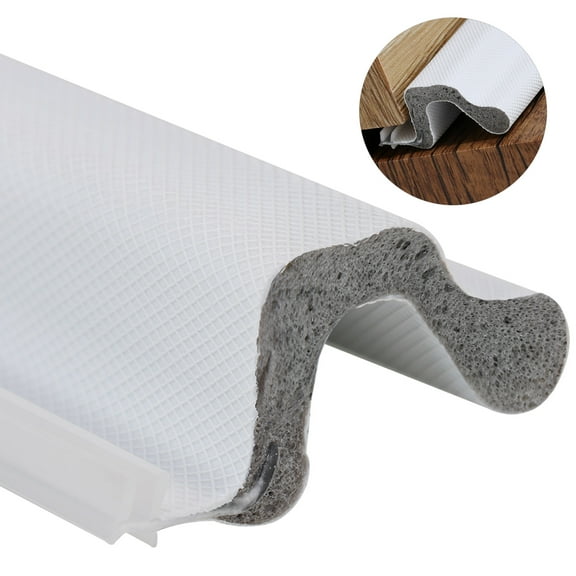 Gaahing Kerf Weather Stripping Door & Window Seal - Groove Slot Installation, Weatherstrip for Large Gap, Dustproof, Waterproof, Soundproof & Thermal Insulation,20FT, White