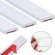 Gaahing Stick Tile Edge Molding, Flexible Finish Trim for Wall Border, Mirror Frame, Kitchen Backsplash Edging ,White, 40ft x 0.4in