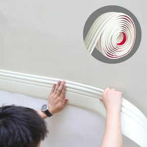 Gaahing Upgraded Hardened Baseboard Trim, Peel and Stick Self-Adhesive Design Vinyl Wall Base