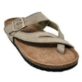 thumbnail image 1 of Gaahuu womens leather weaved toe strap memory foam footbed sandal, 1 of 5