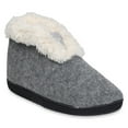 thumbnail image 1 of Gaahuu womens faux wool elastic front memory foam slipper boot, 1 of 5