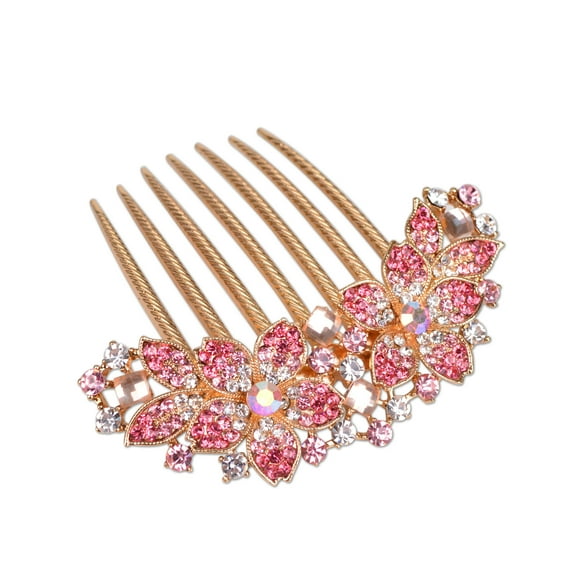 GaaiKei Ladies Hair Comb Hairpin for Women Decorative Hair Clips Hair Accessories,Pink