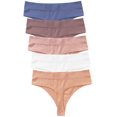 thumbnail image 1 of GaaiKei Thongs for Women Seamless Underwear Ladies No Show Panties 5 Pack, 1 of 6