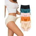 GaaiKei Underwear for Women High Waist Panties Full Coverage Briefs Soft Strech Ladies