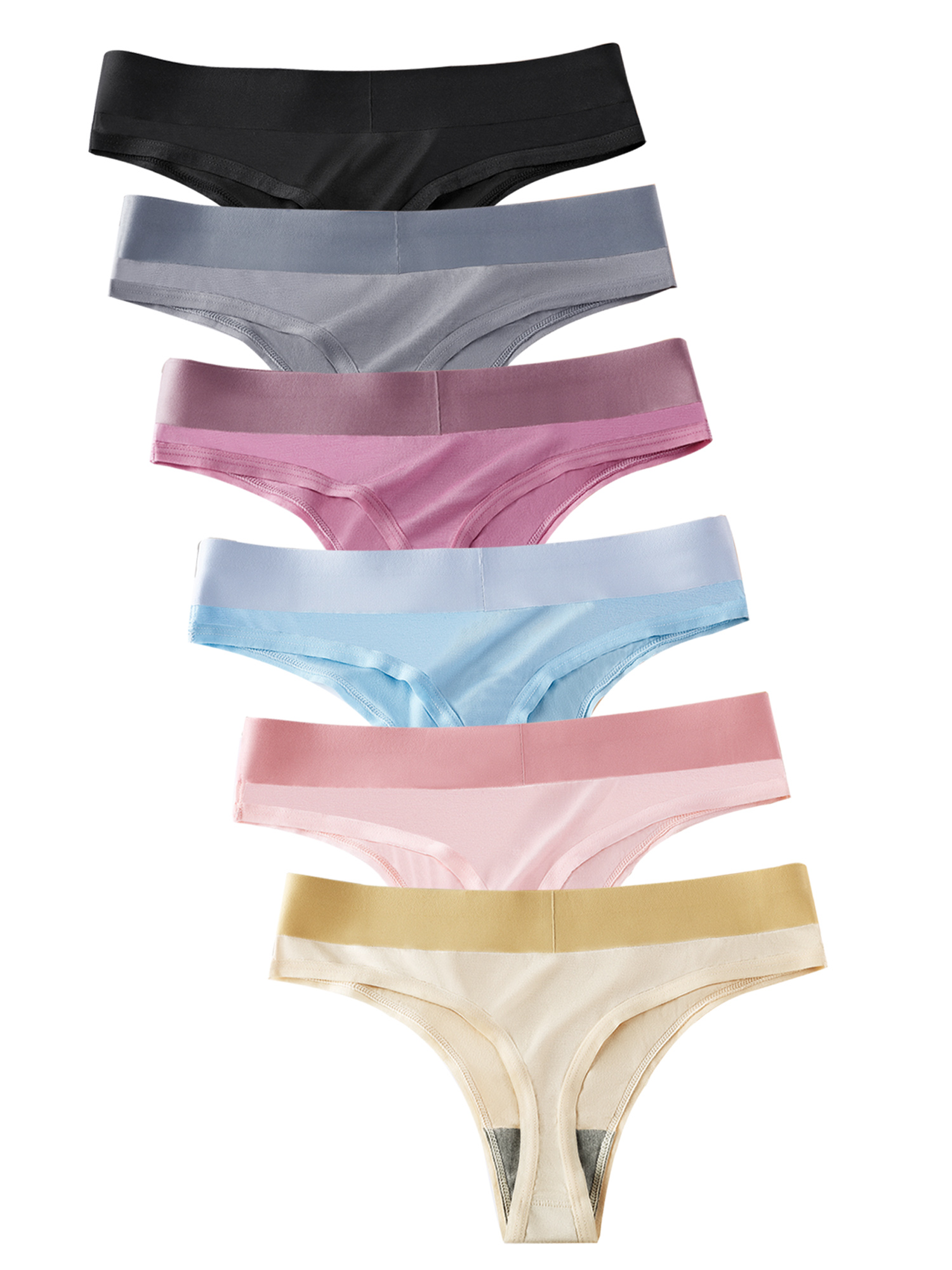 GaaiKei Women No Show Seamless Underwear Thong Invisible Soft Panties 6