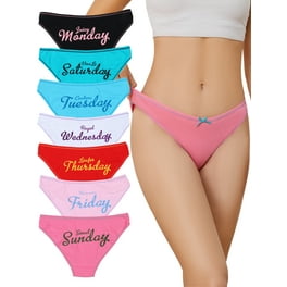 Women Multicolour 7 Pack of Flower Print Days of the Week Briefs