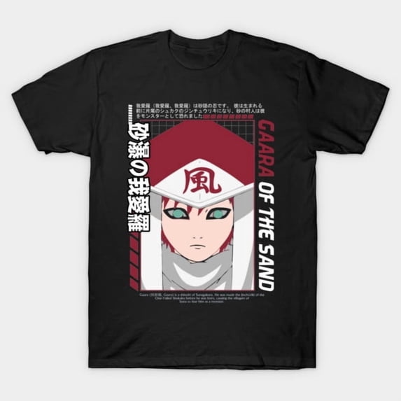 Gaara Kazekage - Naruto Anime T-Shirt Sizes S-5Xl GooGate