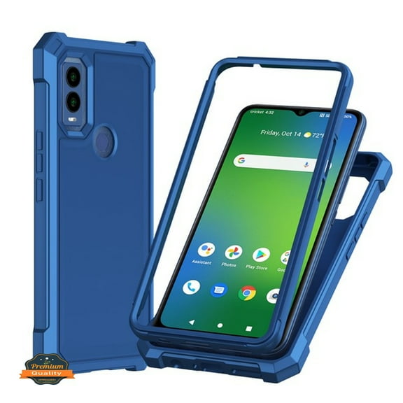 For Gabb Phone 4 Full-Body Dual Layer Hybrid Case Slim, Drop-Proof TPU Hard PC, Durable Corner Front Bumper Protector Phone Case Cover by Xpression, Blue