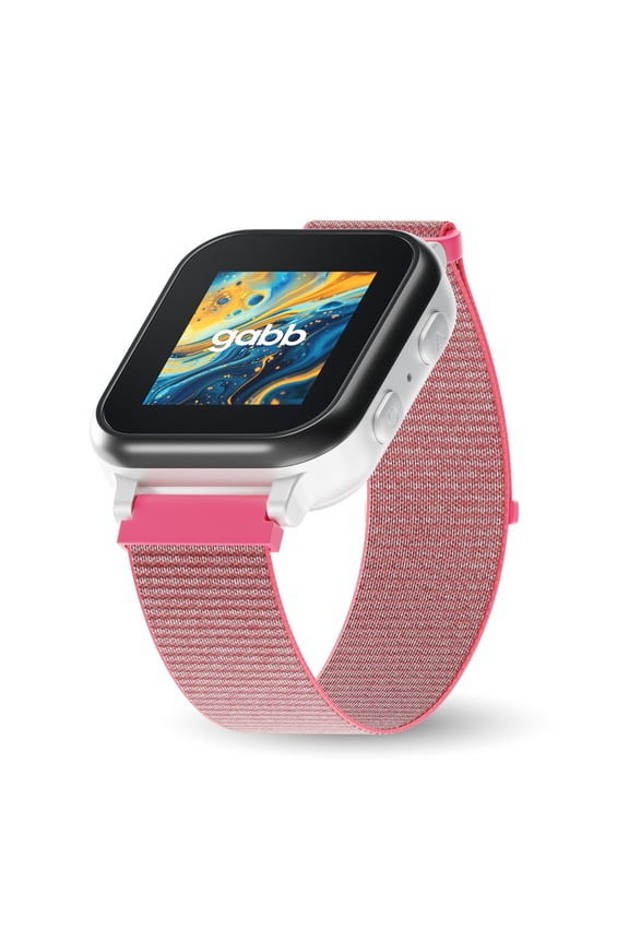 Sport Band | Velcro, Breathable, Replacement Watchband Strap | Fits All Gabb Watches (Hot Pink)