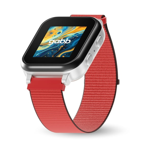 Gabb Sport Band | Velcro, Breathable, Replacement Watchband Strap | Fits All Gabb Watches (Red)