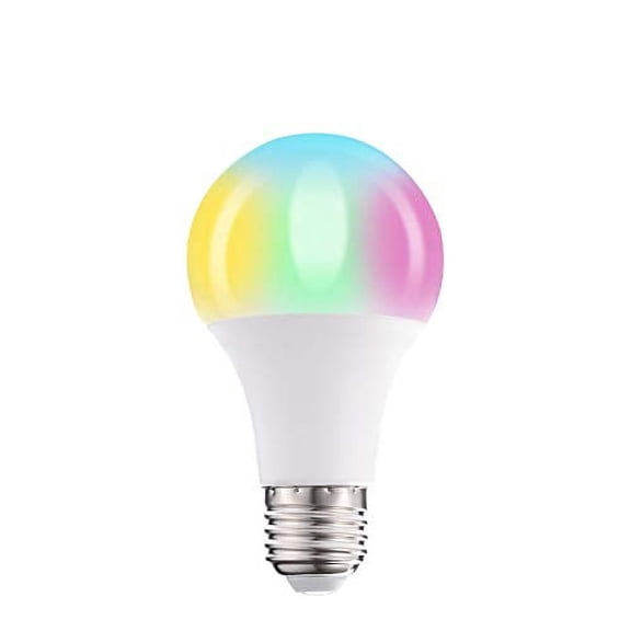 Gabba Goods Rainbow Color Changing Light Bulb 10W with 450 Brightness Lumens, 16 Modes, Fits Standard E26/E27 Base