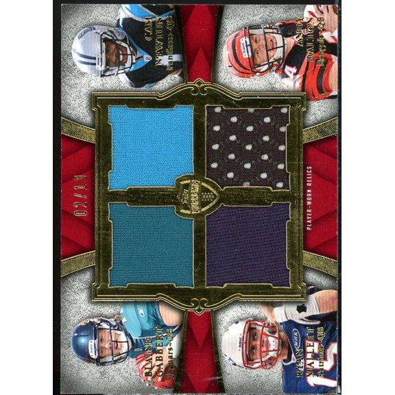 Gabbert/Newton/Mallett/Dalton 2011 Supreme Rookie Relic Quad Combos Red #GNMD