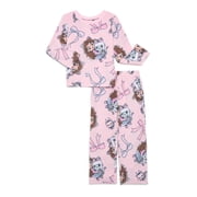 Gabby's Dollhouse Girls Holiday Long Sleeve Top and Pants Pajama Set, 2-Piece, Sizes 4-12